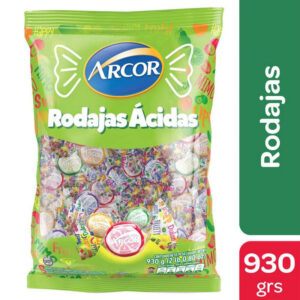 CARAMELOS ARCOR RODAJAS ACIDAS 930 GRS