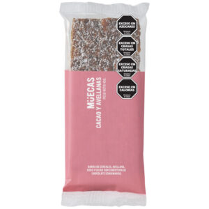 BARRA MUECAS SABOR CACAO Y AVELLANAS (16U)