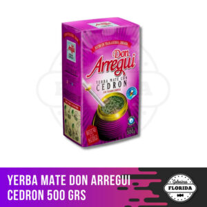 YERBA MATE DON ARREGUI CEDRON 500 GRS