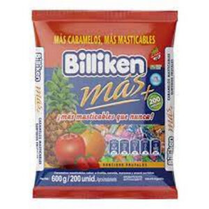 CARAMELOS BILLIKEN MASTICABLES FRUTAL X 200GR X U
