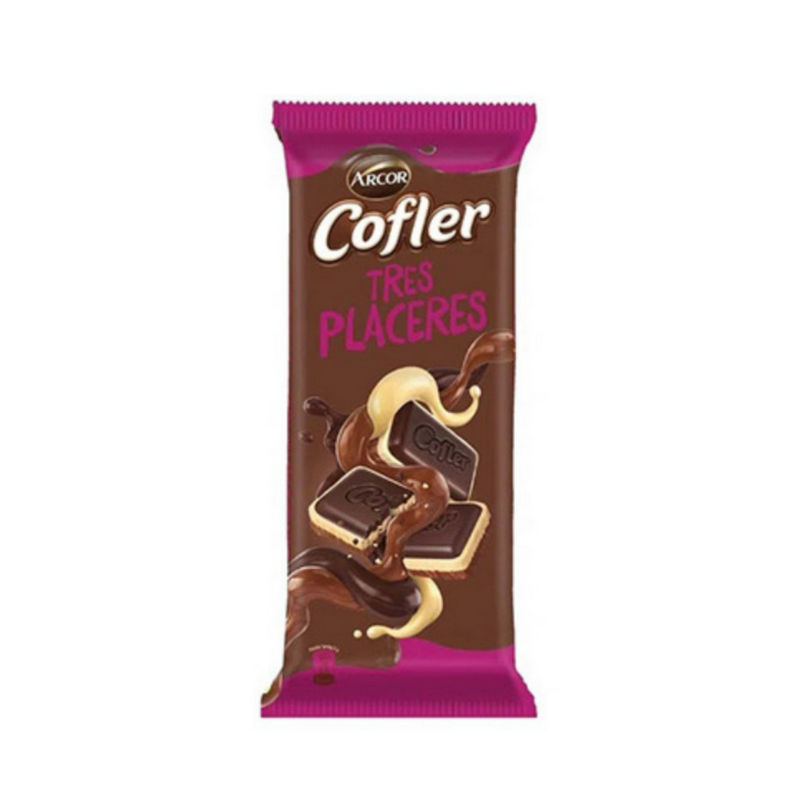 golosinas-florida-1221-1 CHOCOLATE COFLER TRES PLACERES 55 GRS
