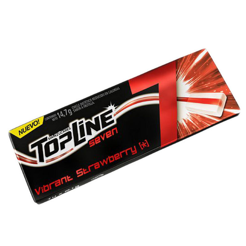 golosinas-florida-214-1 CHICLE TOPLINE 7 VIBRANT STRAWBERRY 16 U