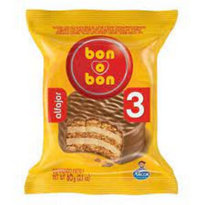 ALFAJOR BON O BON TRIPLE NEGRO 60GRS