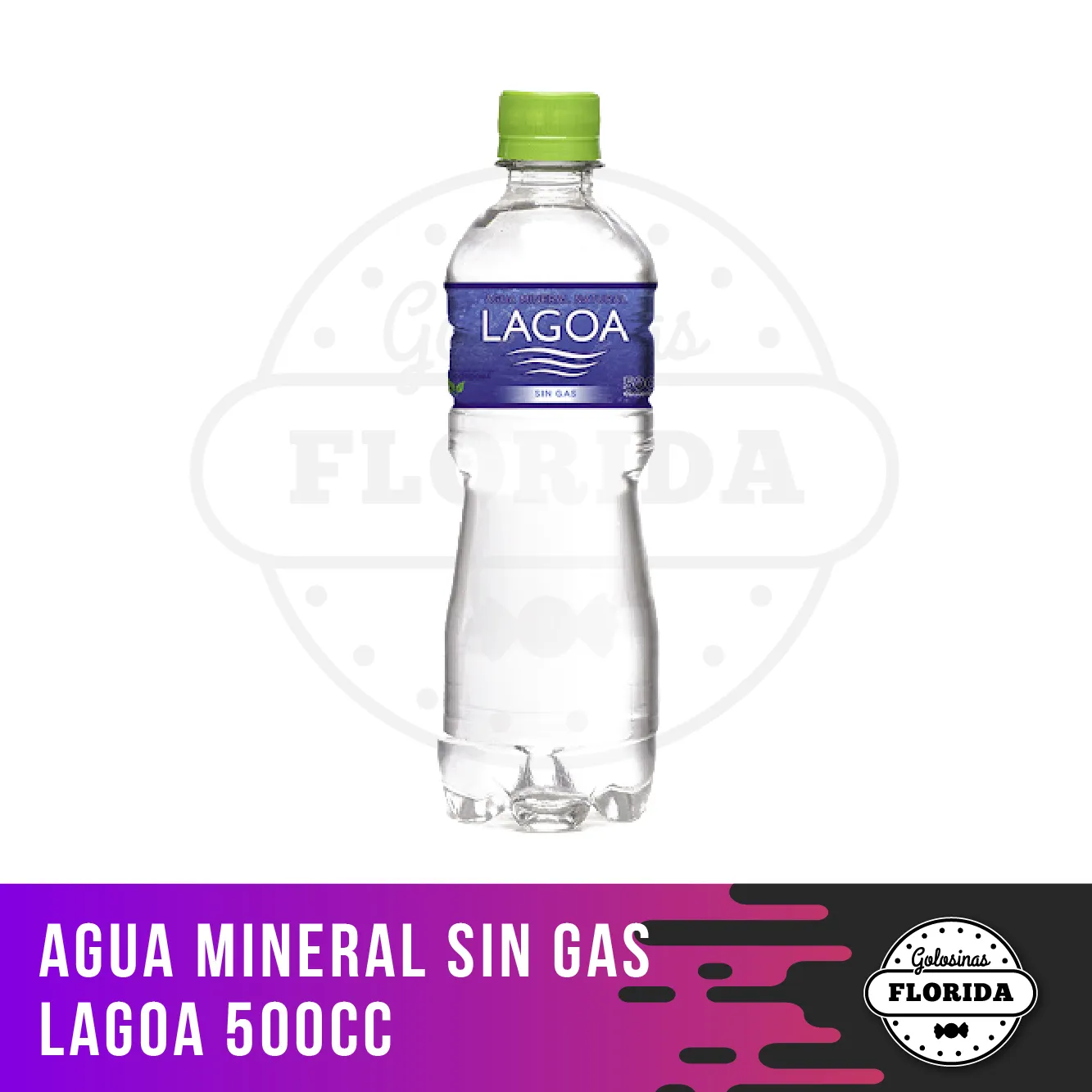 Agua Lagoa 500_Catalogo Web Golosinas Florida AGUA MINERAL DE MESA LAGOA 500CC x12u