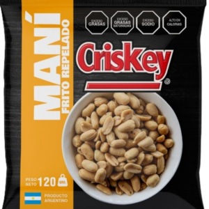 MANI REPELADO SALADO CRISKEY 120GRS