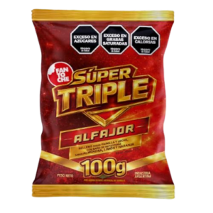 ALFAJOR FANTOCHE SUPER TRIPLE 100 GRS