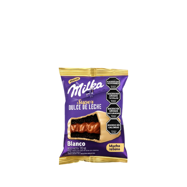 10025086 ALFAJOR MILKA EXTRA DDL BLANCO