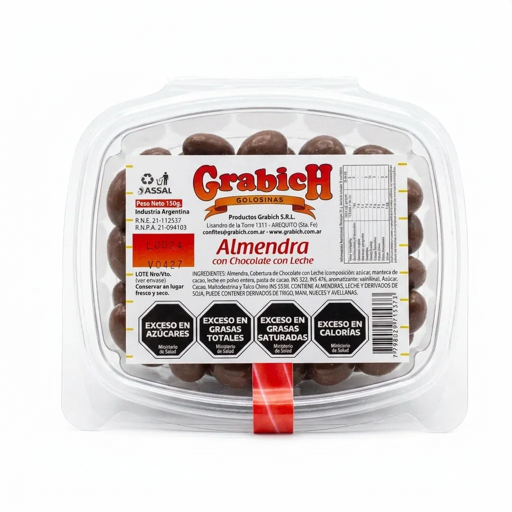 ALMENDRAS CON CHOCOLATE NEGRO GRABICH 150 GRS ALMENDRAS CON CHOCOLATE NEGRO GRABICH 150 GRS